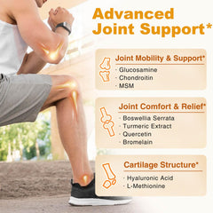 ZEBORA ingredients panel featuring MSM, turmeric, and boswellia for joint wellness.