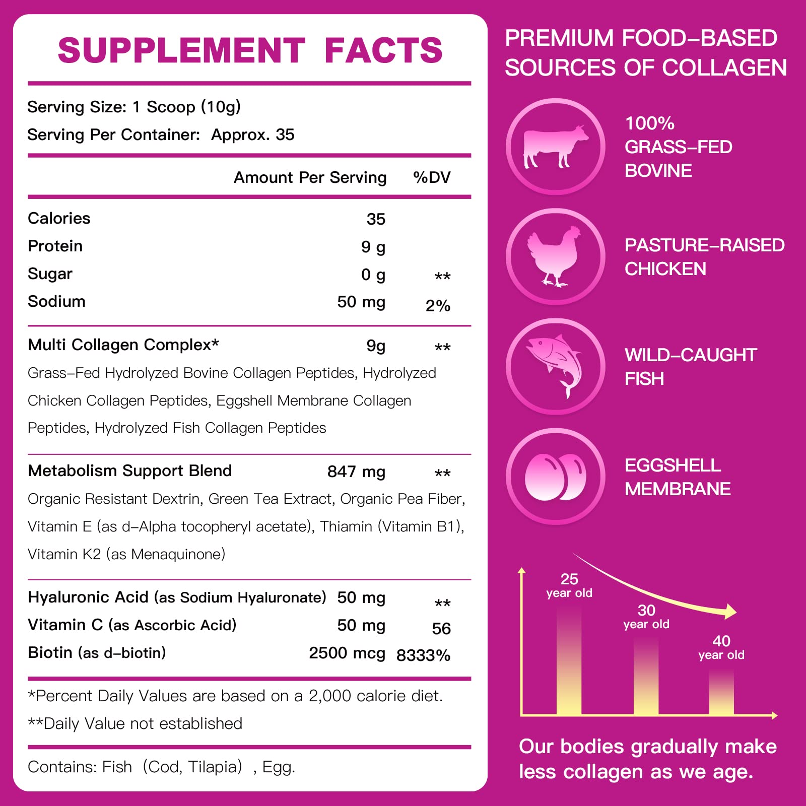 ZEBORA Multi Collagen powder scoop measuring servings for easy daily use.