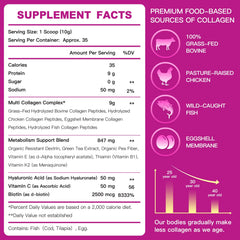 ZEBORA Multi Collagen powder scoop measuring servings for easy daily use.