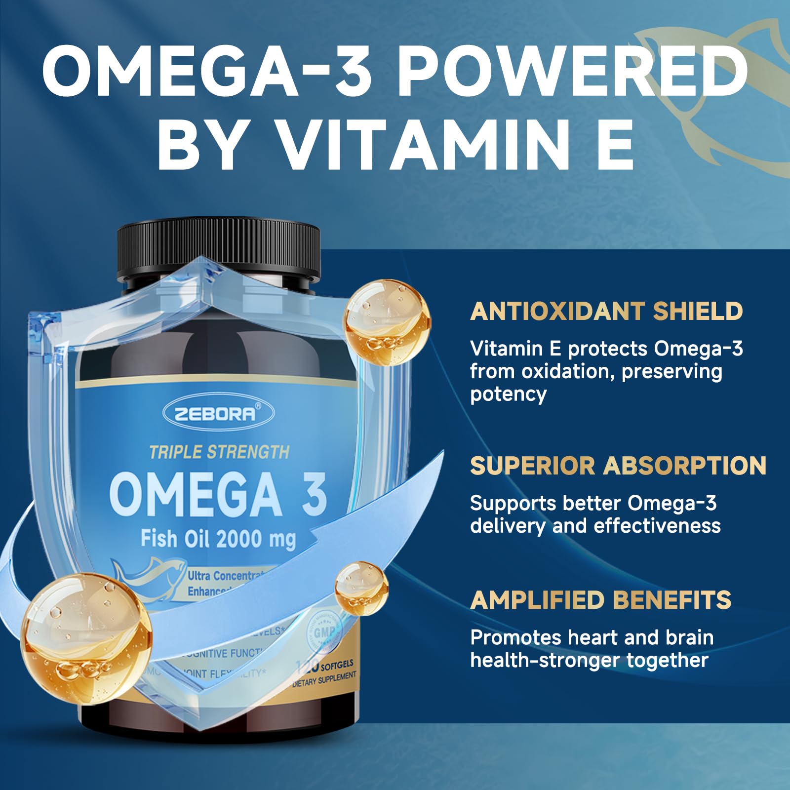 Wild-caught fish sourcing icon representing ZEBORA Omega-3's quality and responsible ingredients