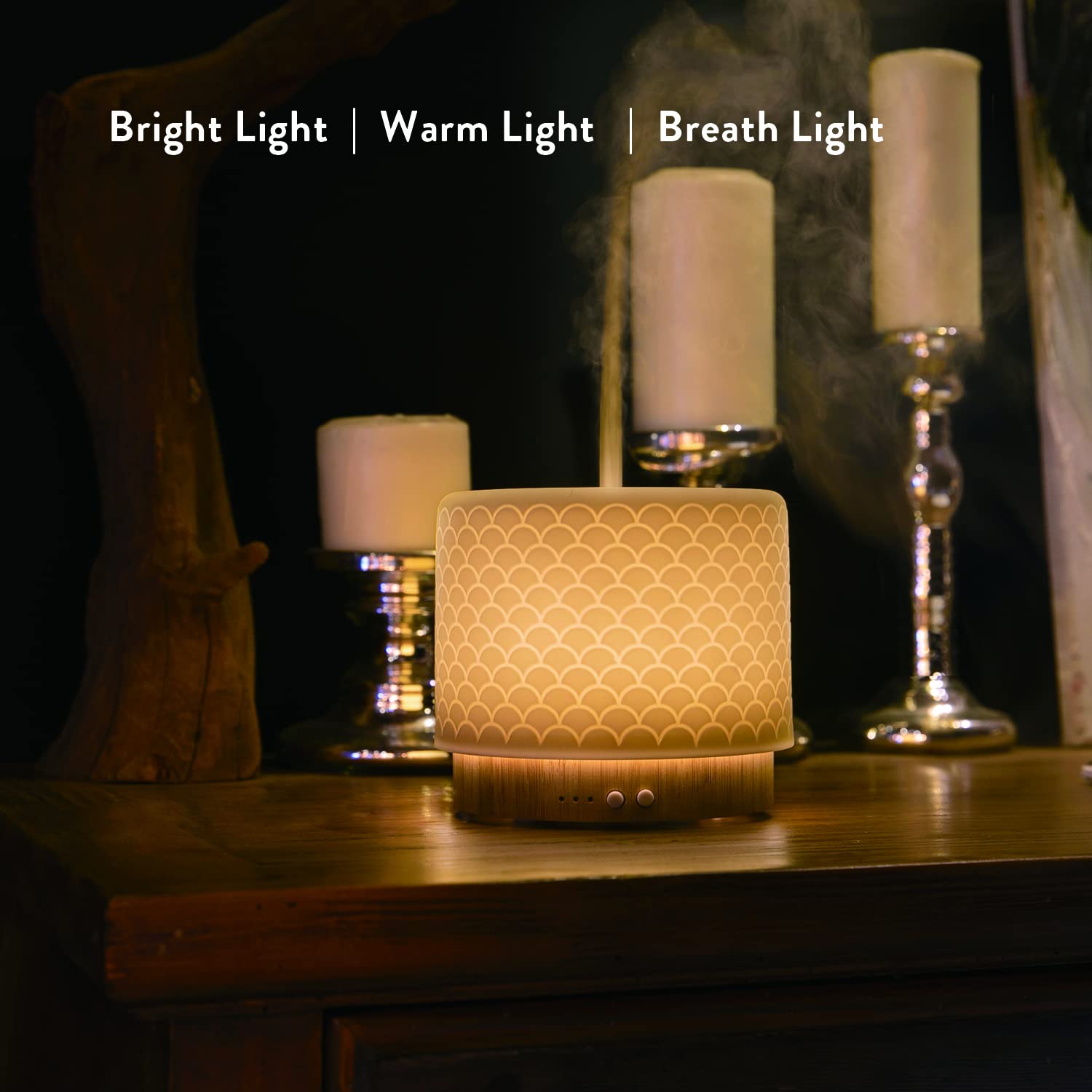 ZEIGGA LAB essential oil diffuser 280ml operates quietly for study.