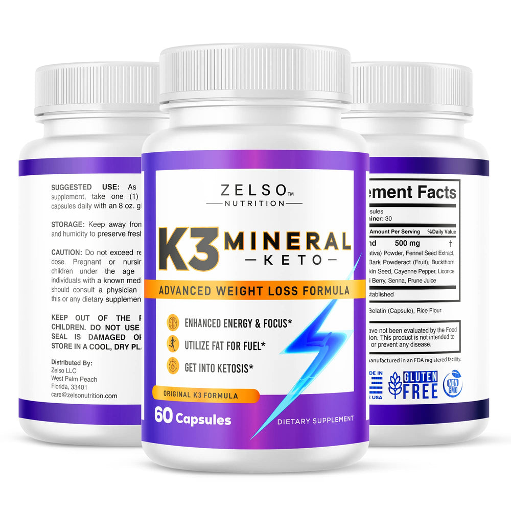 Lifestyle shot of a healthy woman holding ZELSO K3 bottle during workout