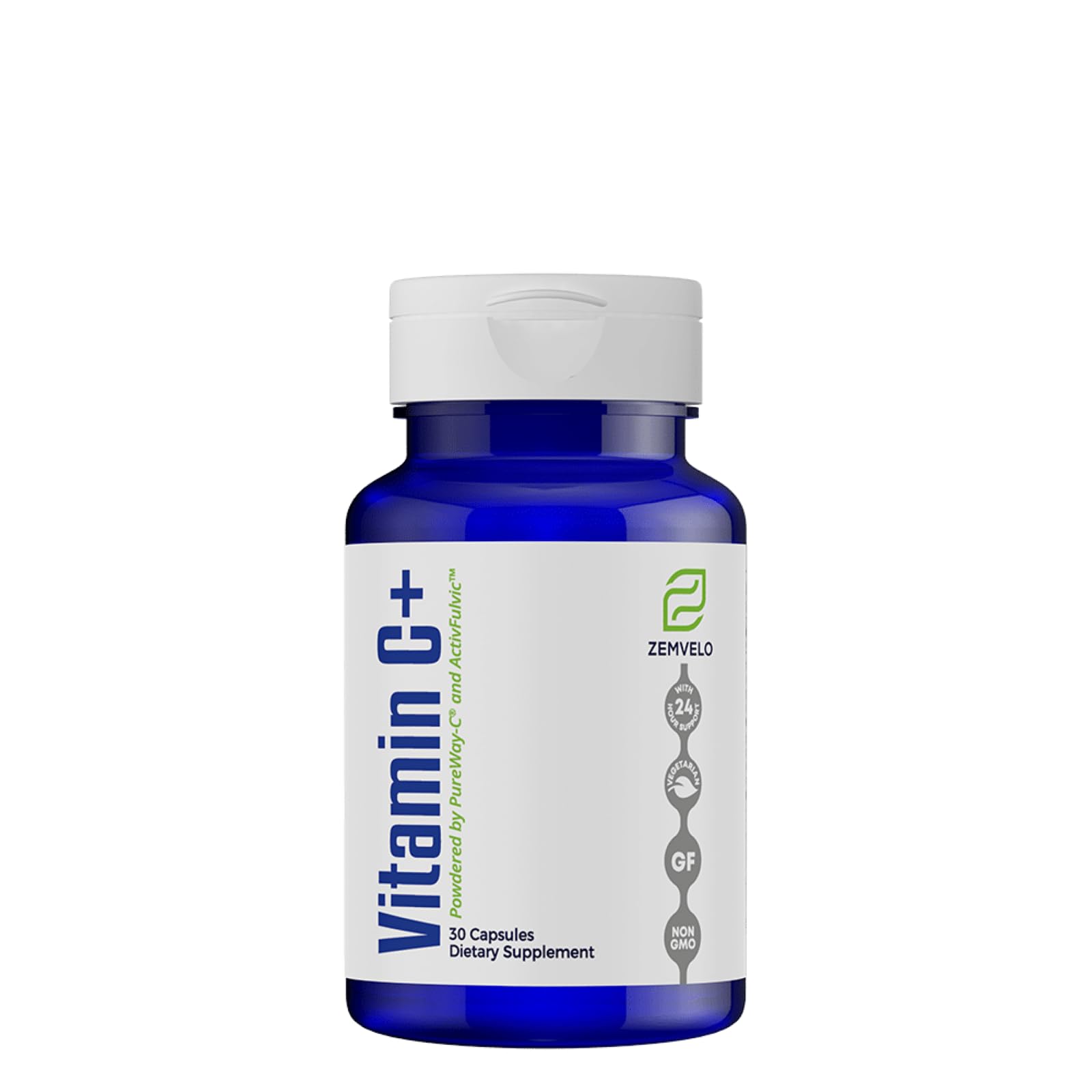 Zemvelo Vitamin C bottle highlights modern packaging for daily immune support