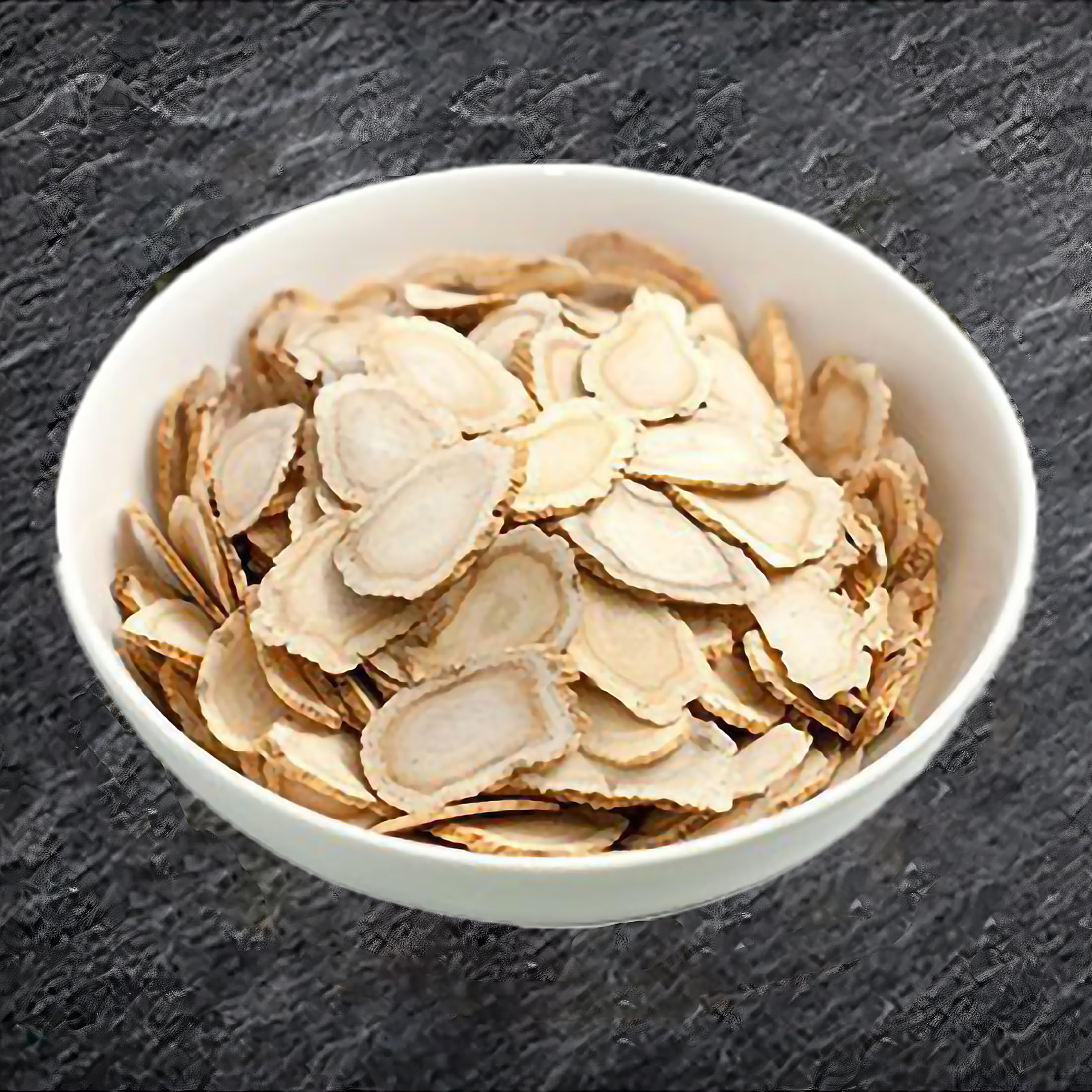 Zen Ginseng slices packaging detail, highlighting USA-made quality