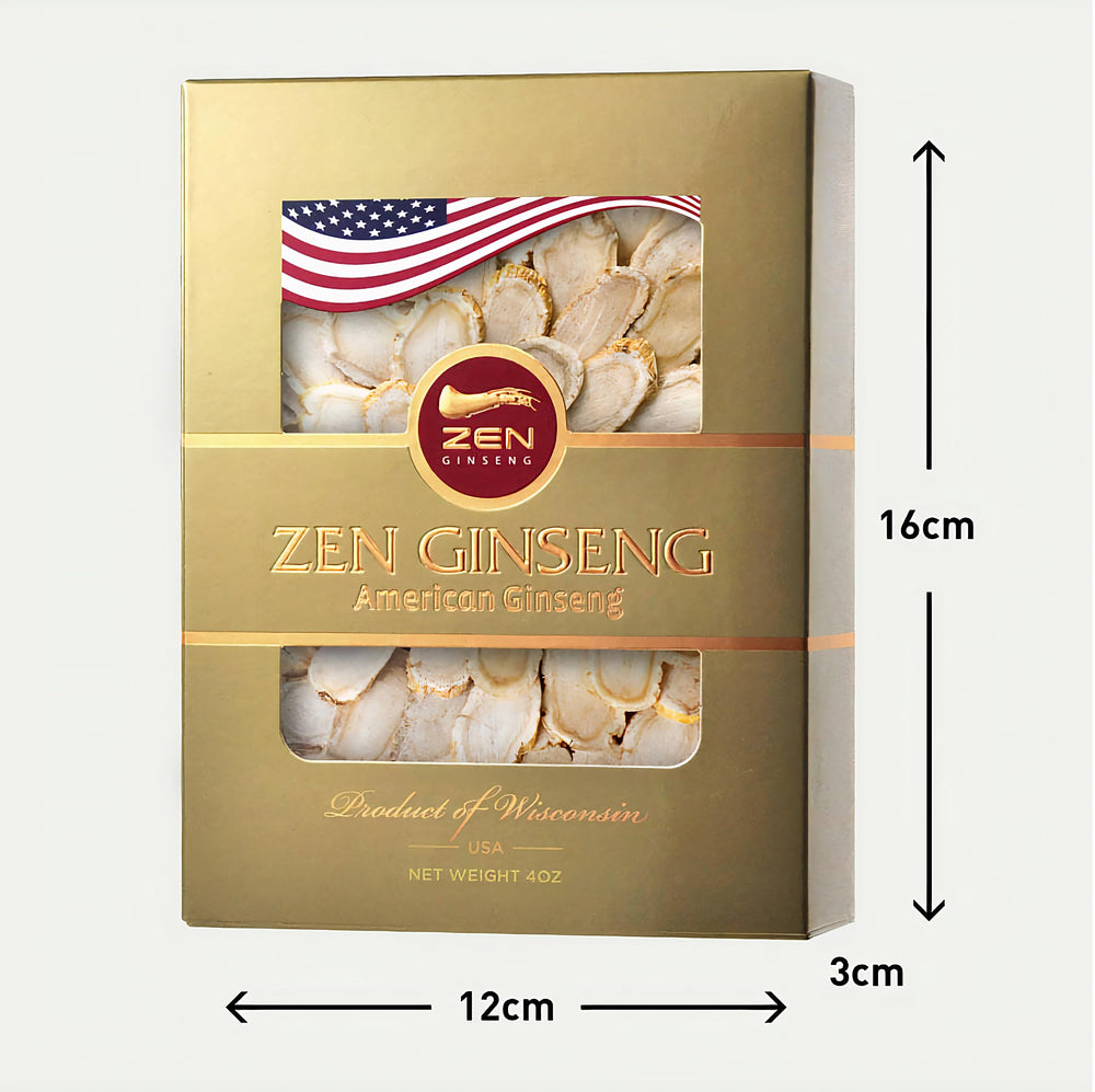 Zen Ginseng slices focus and mood cue for study or work sessions