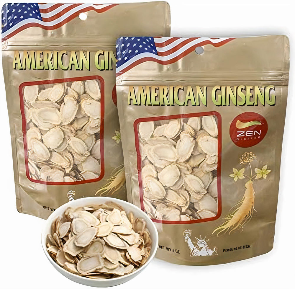 Zen Ginseng two-bags packaging, ready for morning tea infusion and energy.