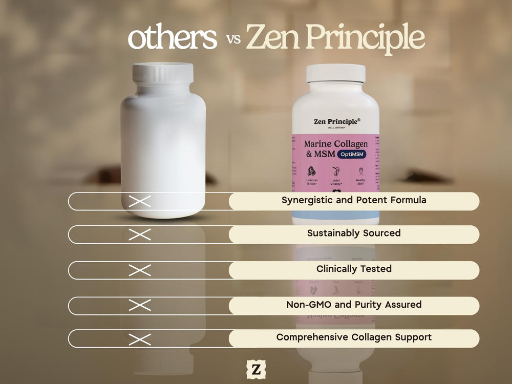 Zen Principle Skin smoothness visual hints at smoother texture over time