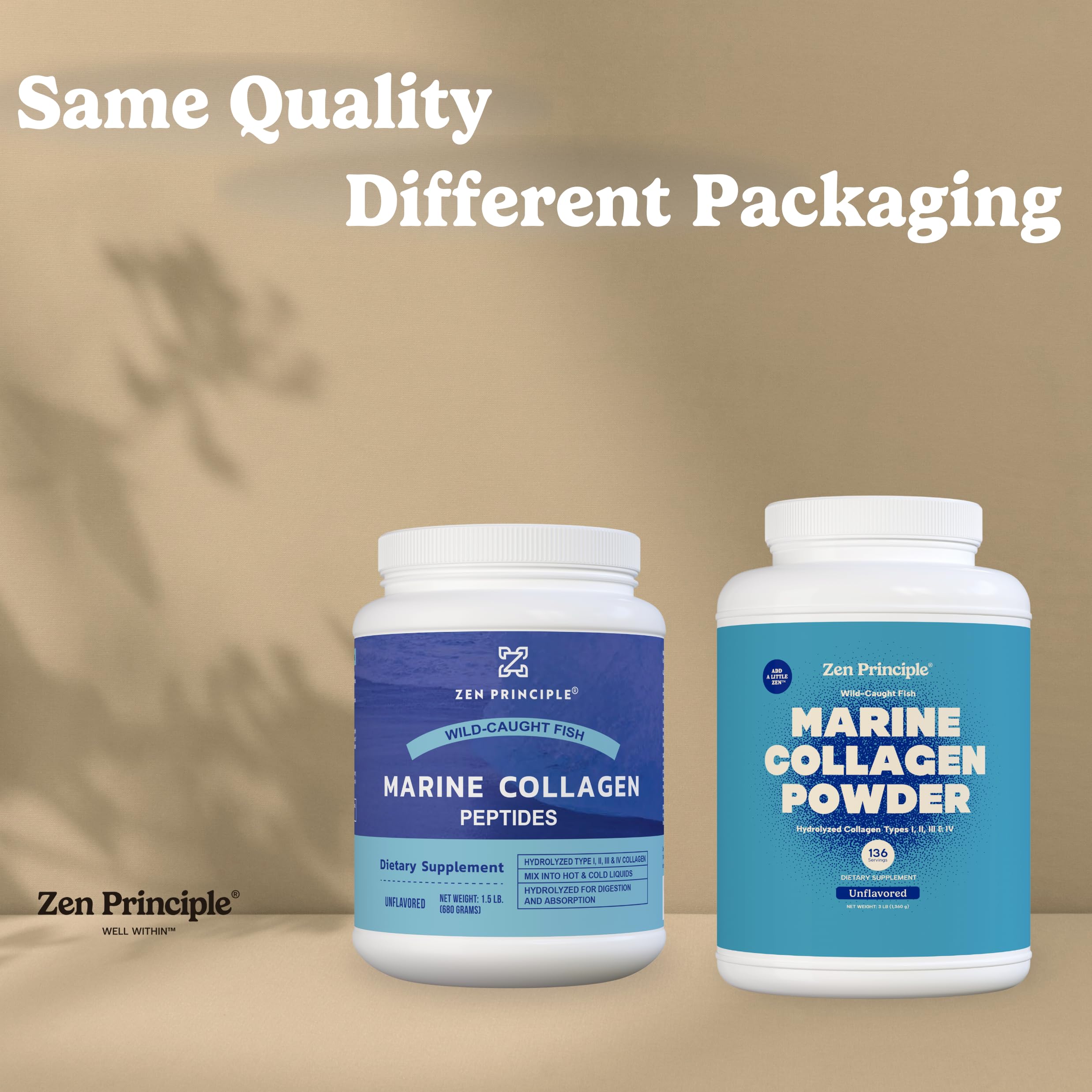 Sustainably sourced wild-caught fish used for Zen Principle collagen.