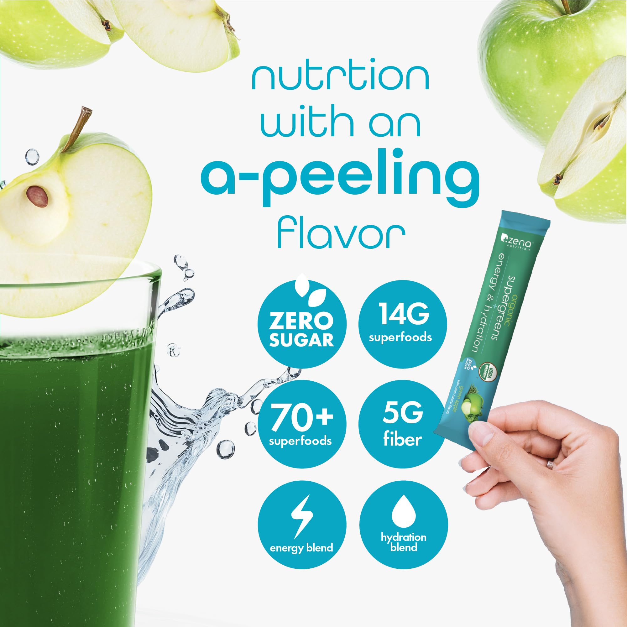 Plant-based caffeine in Zena Nutrition for a natural energy boost.