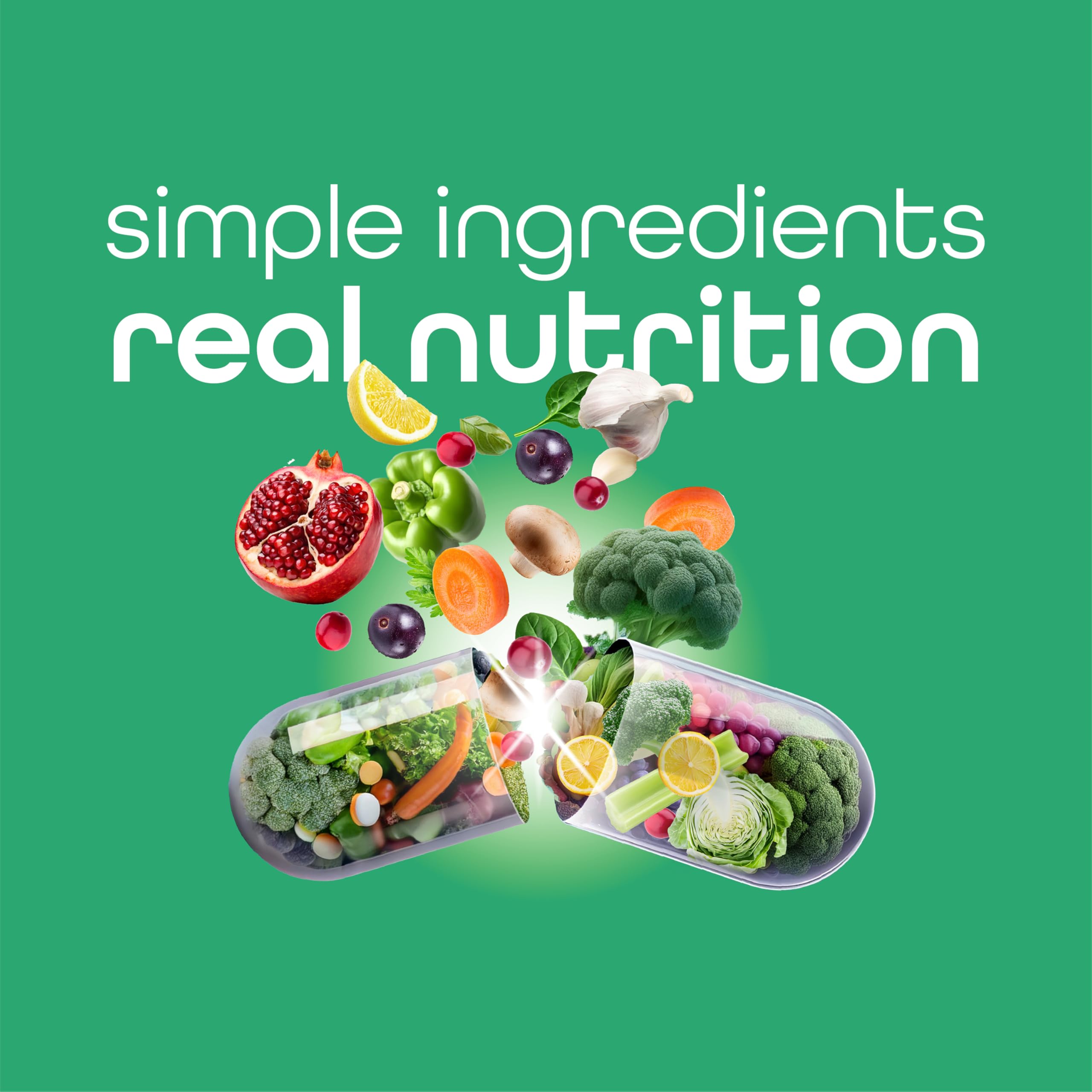 Zena Nutrition Organic Super Greens 180-capsule bottle for a 30-day supply