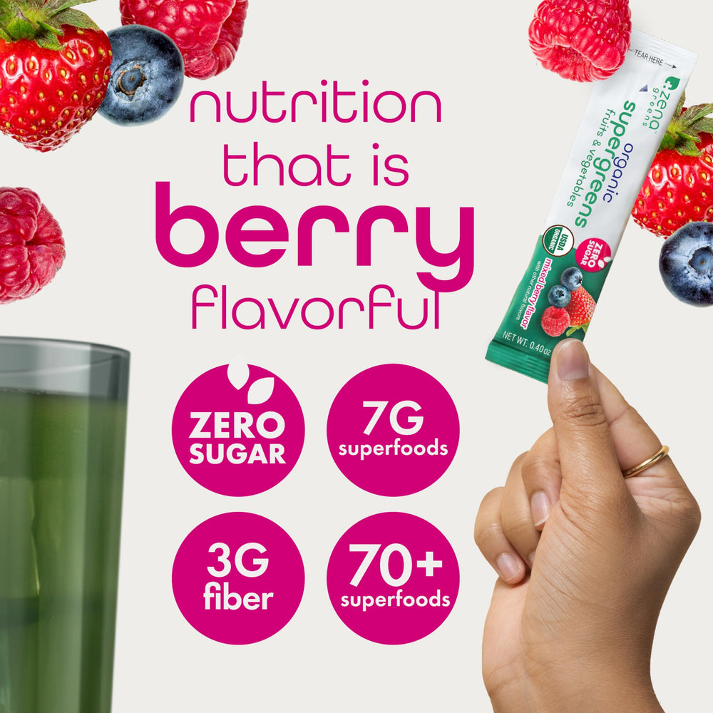Zena Nutrition zero sugar formula using natural ingredients for clean nutrition.