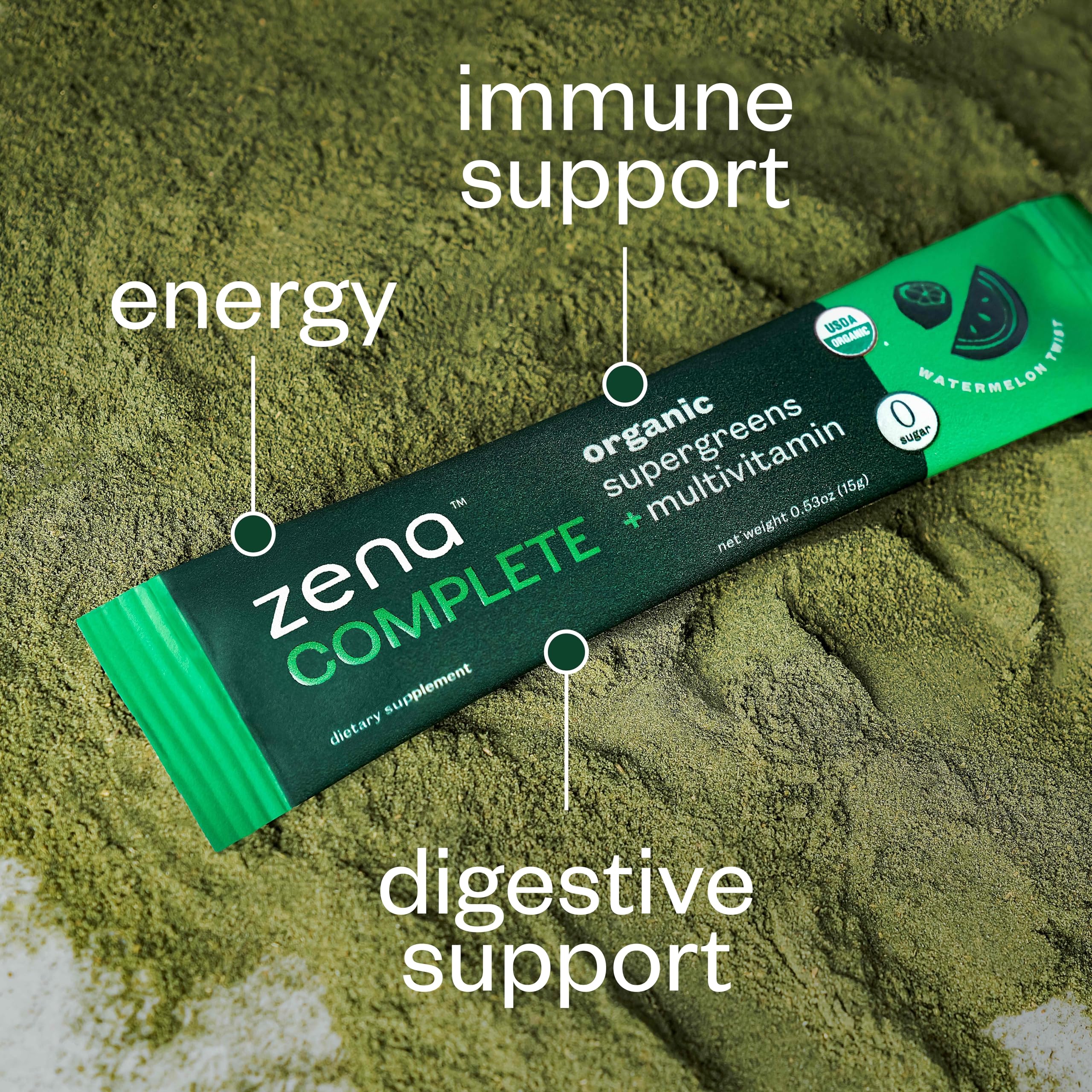 USDA Organic certification badge on Zena packaging