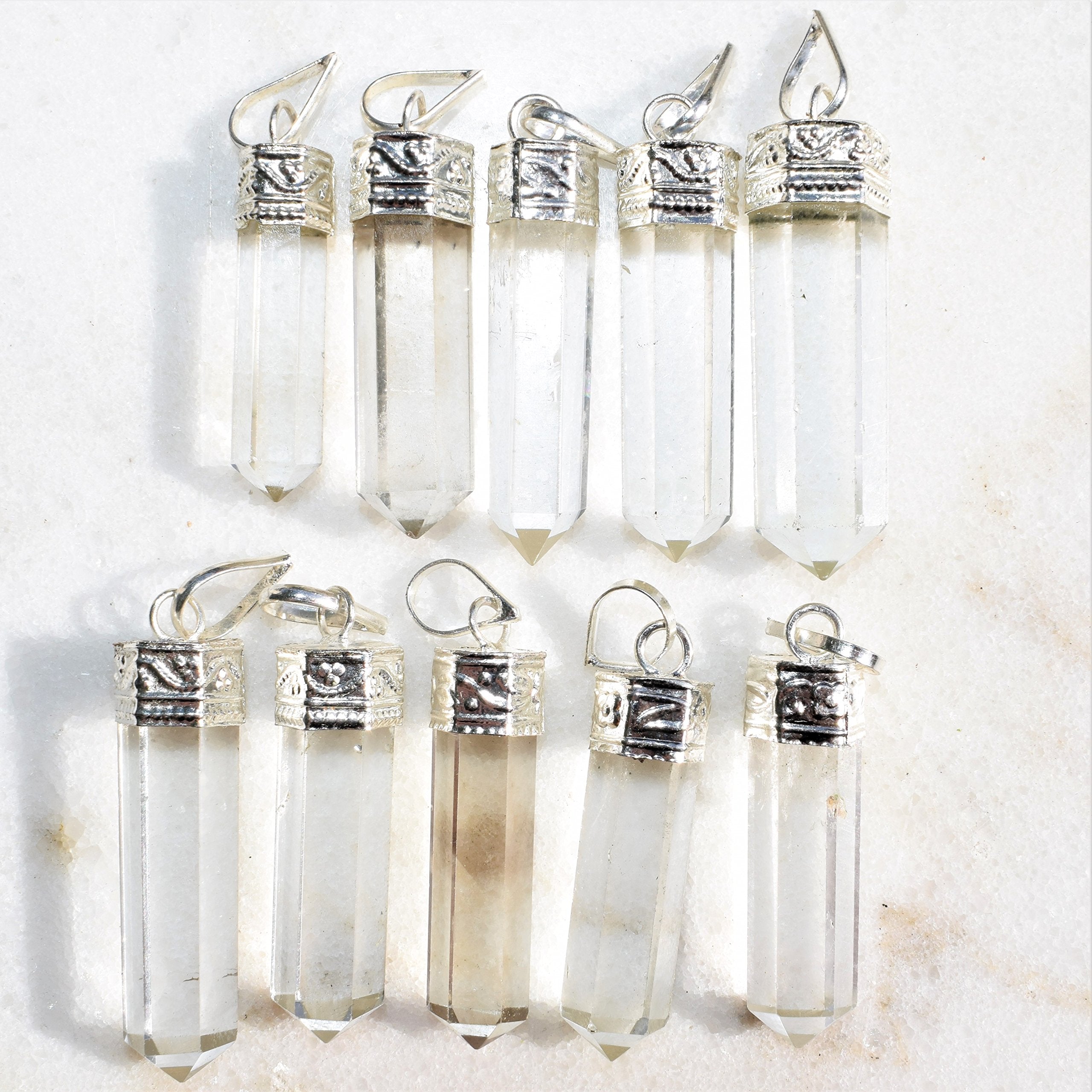 Zenergy Gems Amplifier Clear Quartz close-up highlighting natural inclusions.