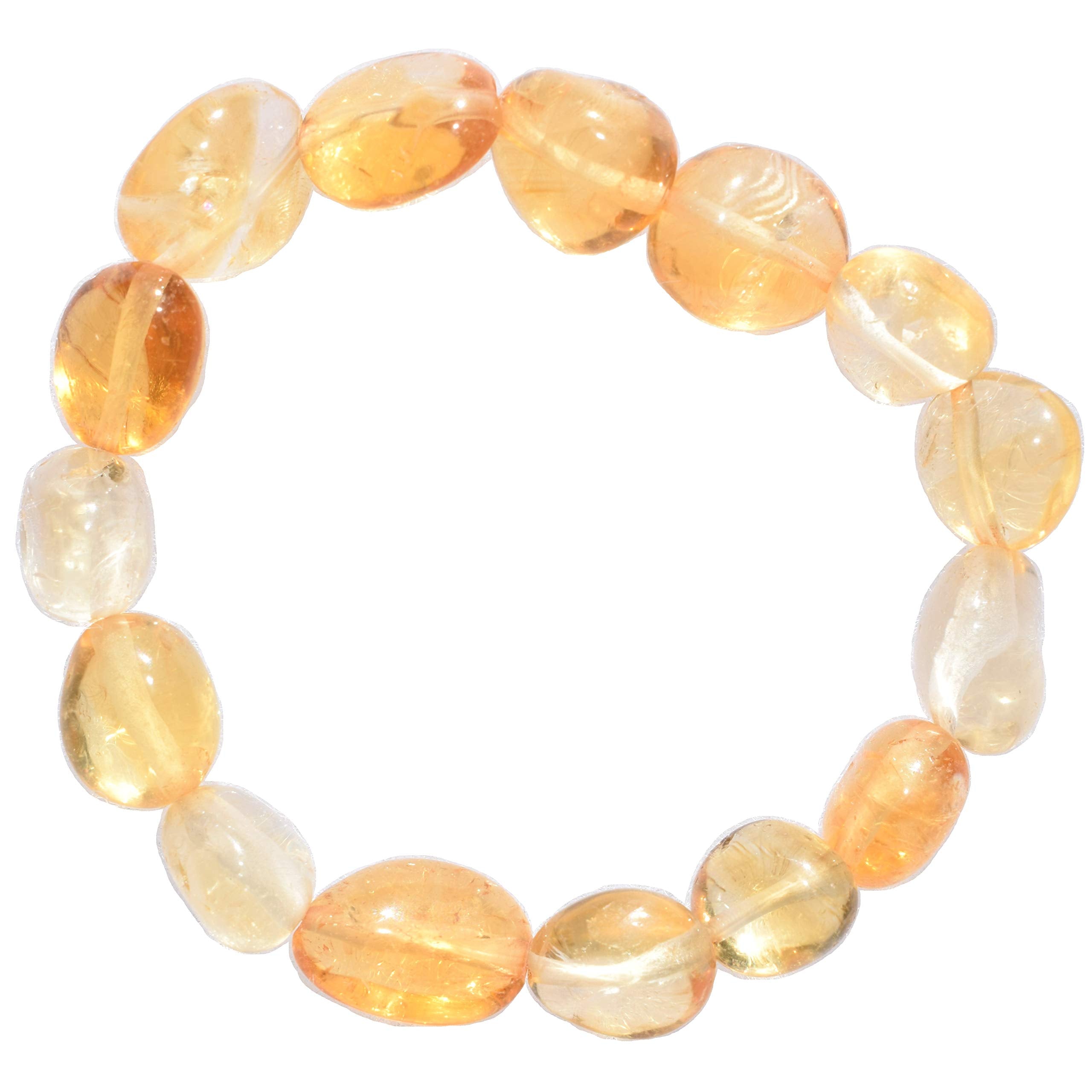 Zenergy Gems Citrine bracelet close-up with warm glow for clarity and joy.