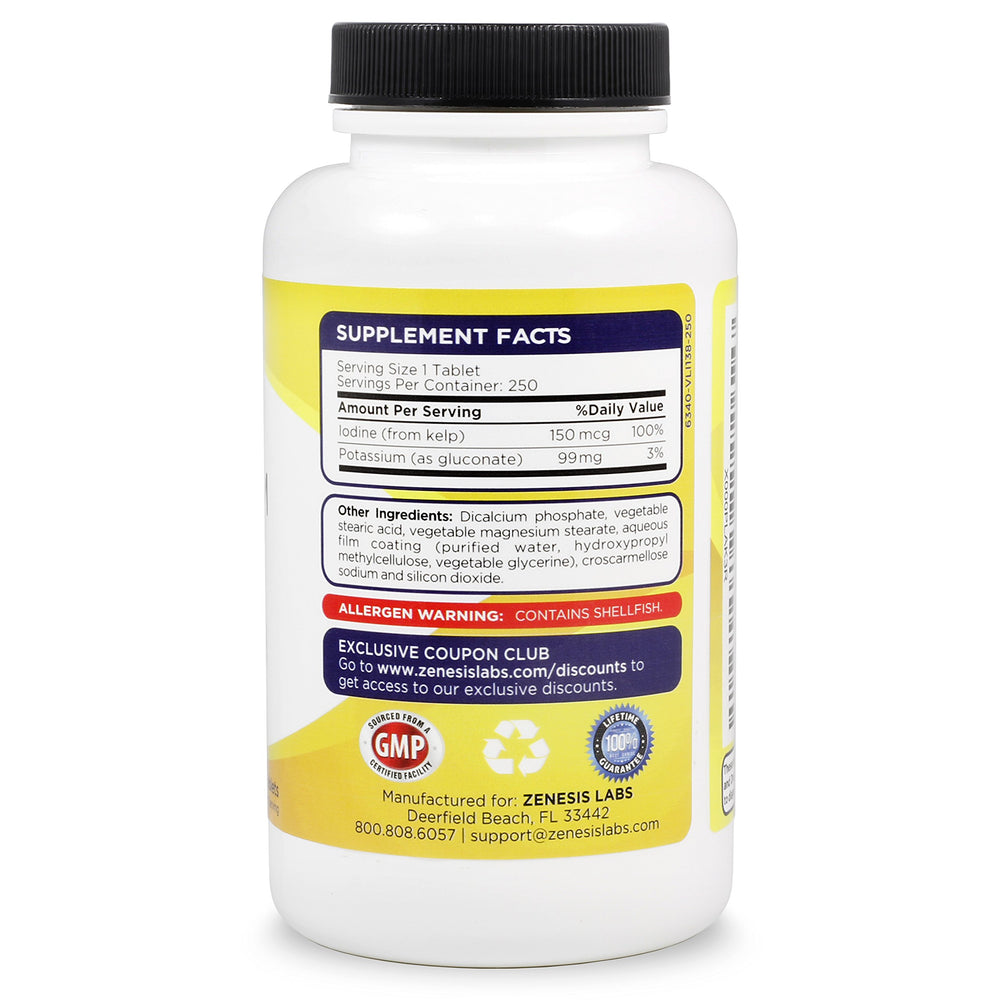 Zenesis Labs unflavored tablets bottle front, no artificial flavors ideal for minimal taste.