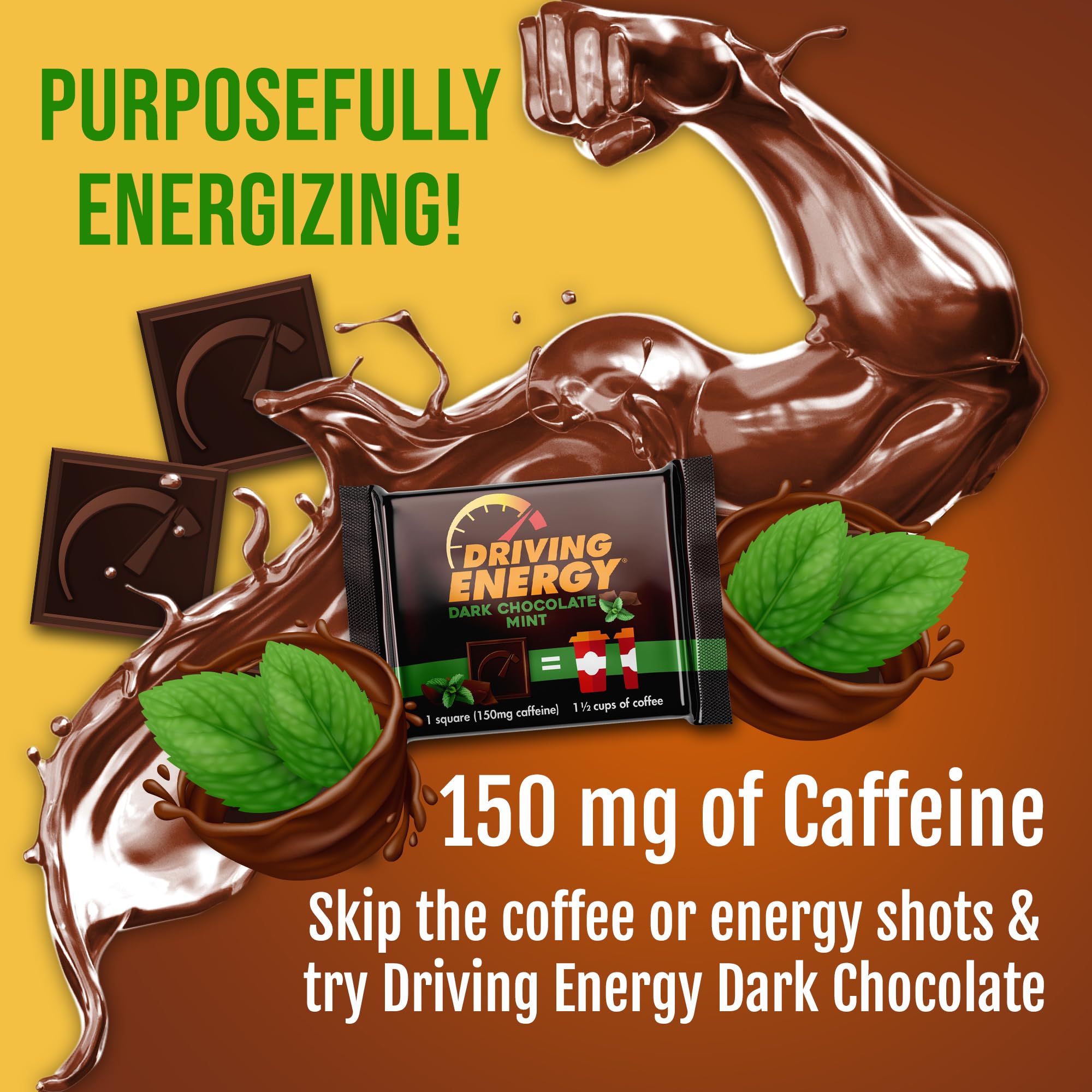 ZenEvo dark chocolate mint bite close-up highlighting smooth taste.