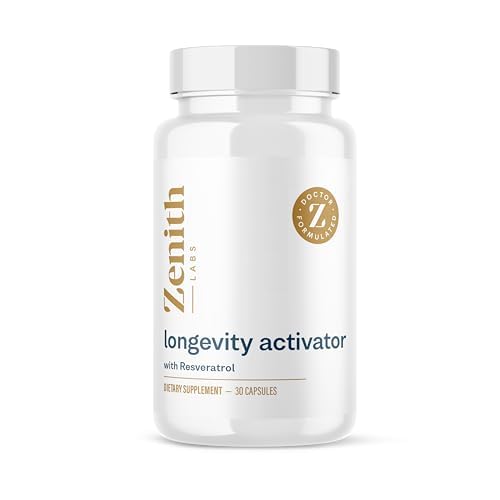Zenith Labs Longevity Activator bottle shown for daily wellness support.