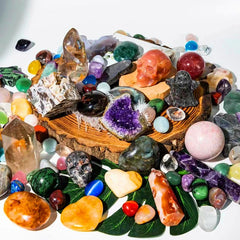 Zenkeeper 1Lb mystery crystals box front for gifting and collection.