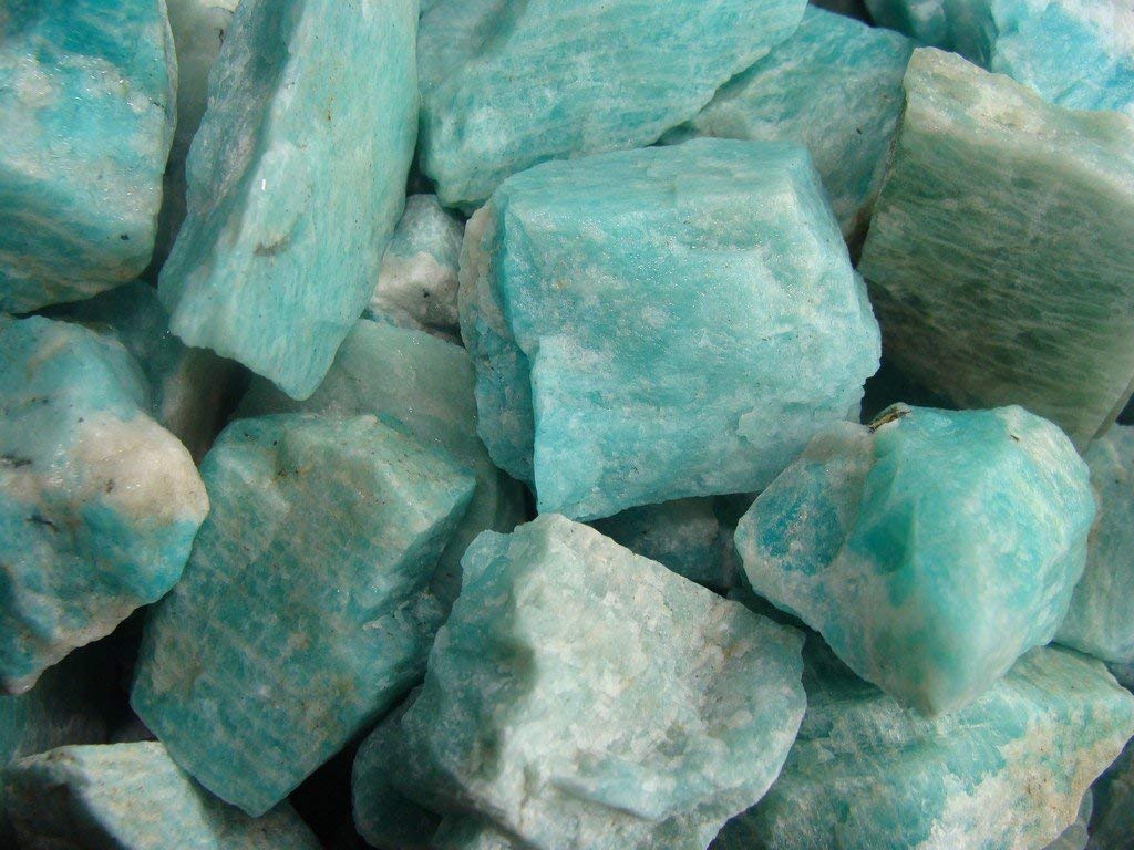 Zenkeeper amazonite rough stone supports focus during meditation sessions.