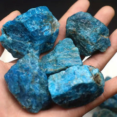 Zenkeeper Apatite crystal stone with blue-green color range, ideal for jewelry and display.