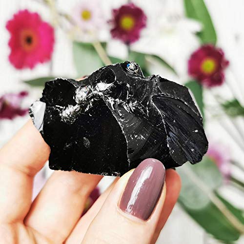 Zenkeeper Black Obsidian stones show growth marks adding character.