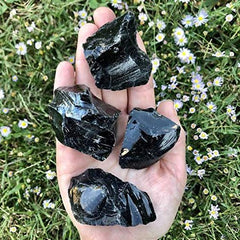 Zenkeeper Black Obsidian meditation stones for grounding and focus.
