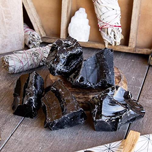 Zenkeeper Black Obsidian tumbling stones ideal for DIY crafts.