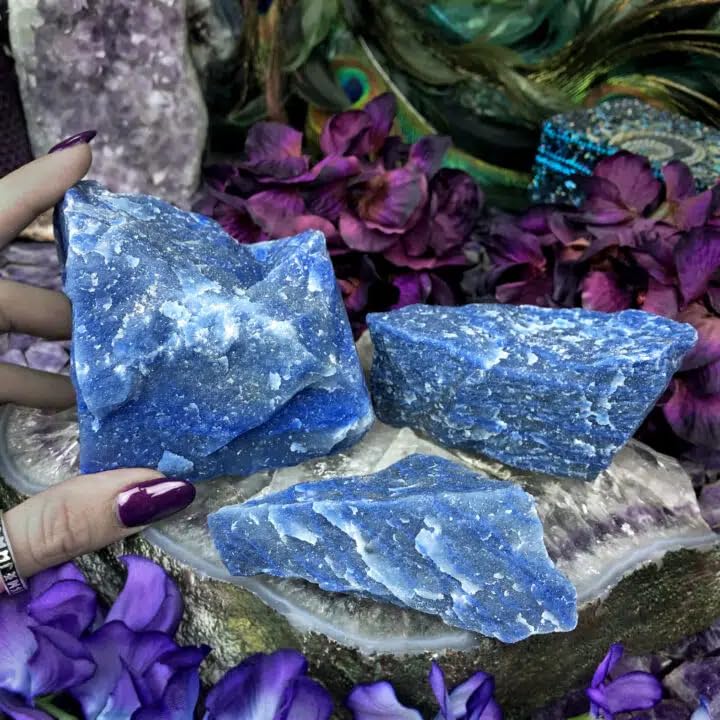 Zenkeeper blue aventurine collection setup complements crystal displays