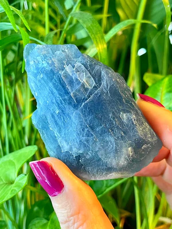 Zenkeeper Blue Fluorite Stone detailed surface showcases premium craftsmanship