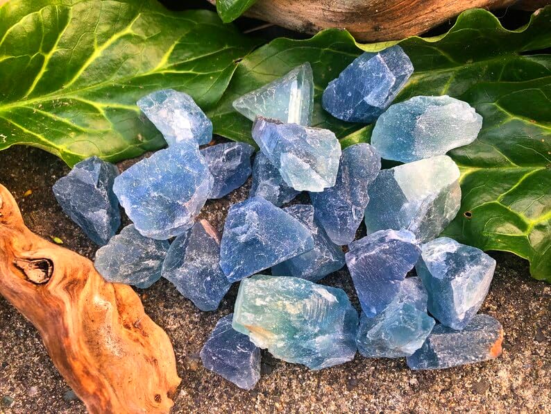 Zenkeeper Blue Fluorite Stone translucent glow creates serene spaces