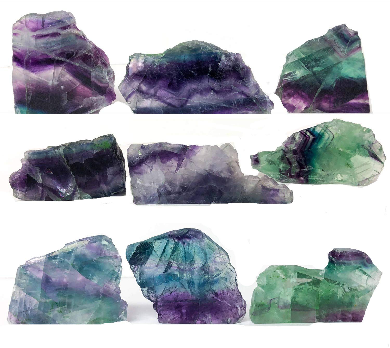 Zenkeeper fluorite chunk in crystal grid for positive energy.