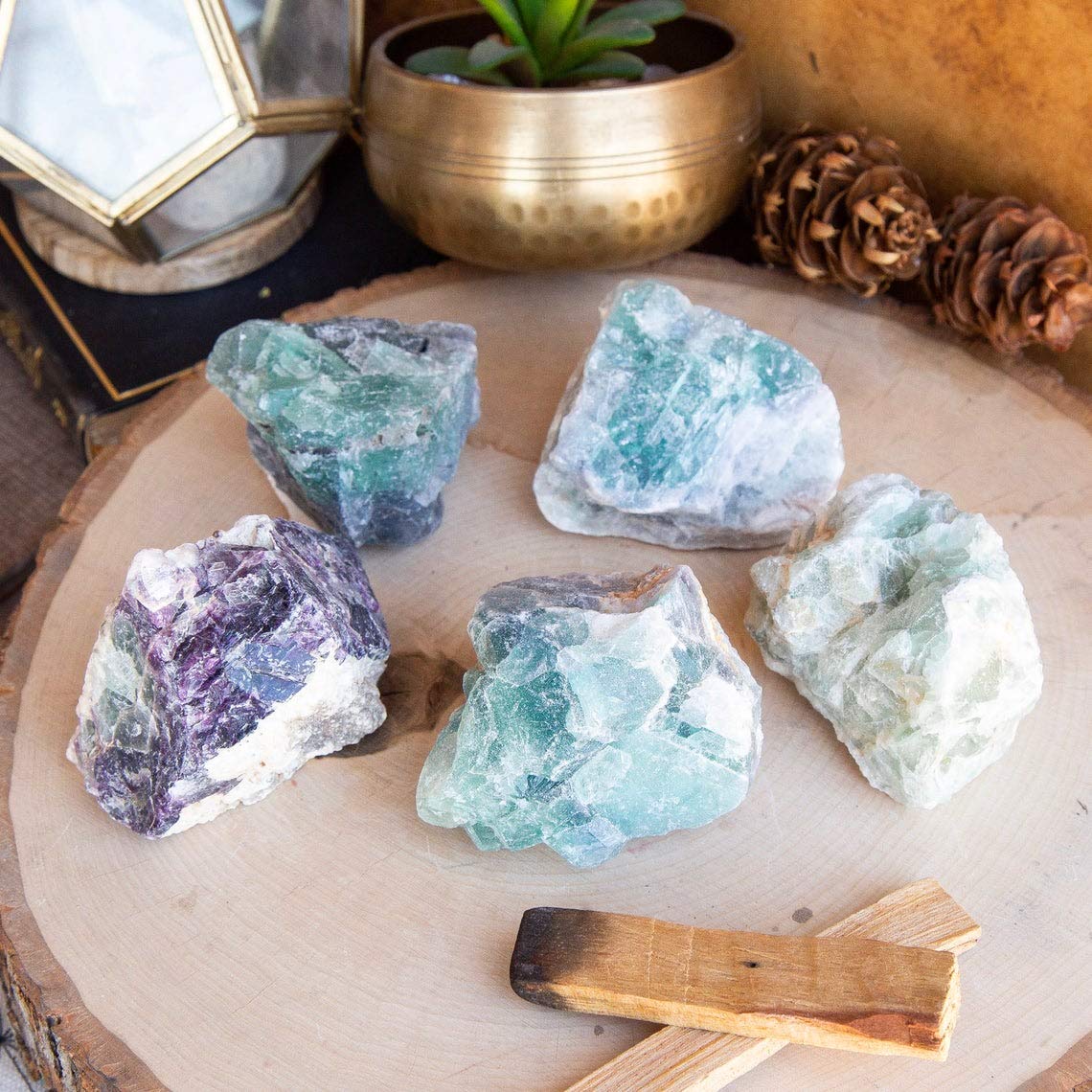 Zenkeeper green fluorite crystal piece supports concentration and balance.