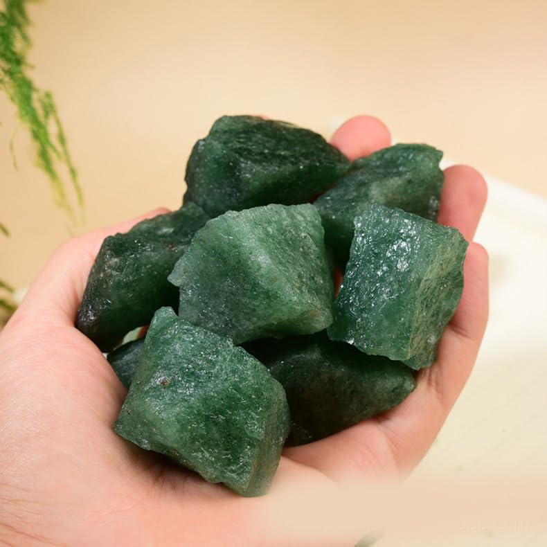 Zenkeeper Green Strawberry Crystal sunlit facets enhance visual appeal and vibes.