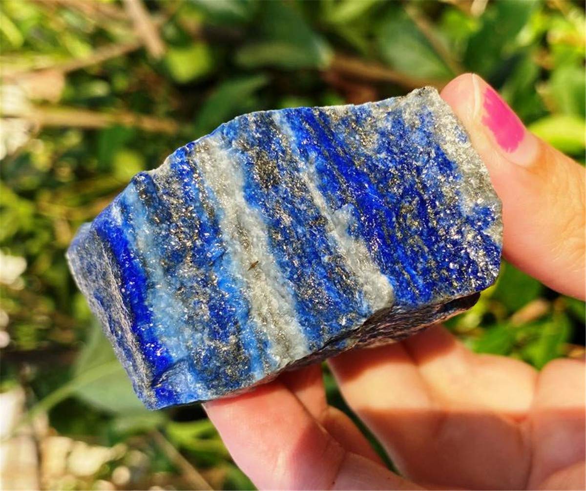 Zenkeeper lapis lazuli bulk stones 1lb ready for tumbling, cabochon, or wire wrapping