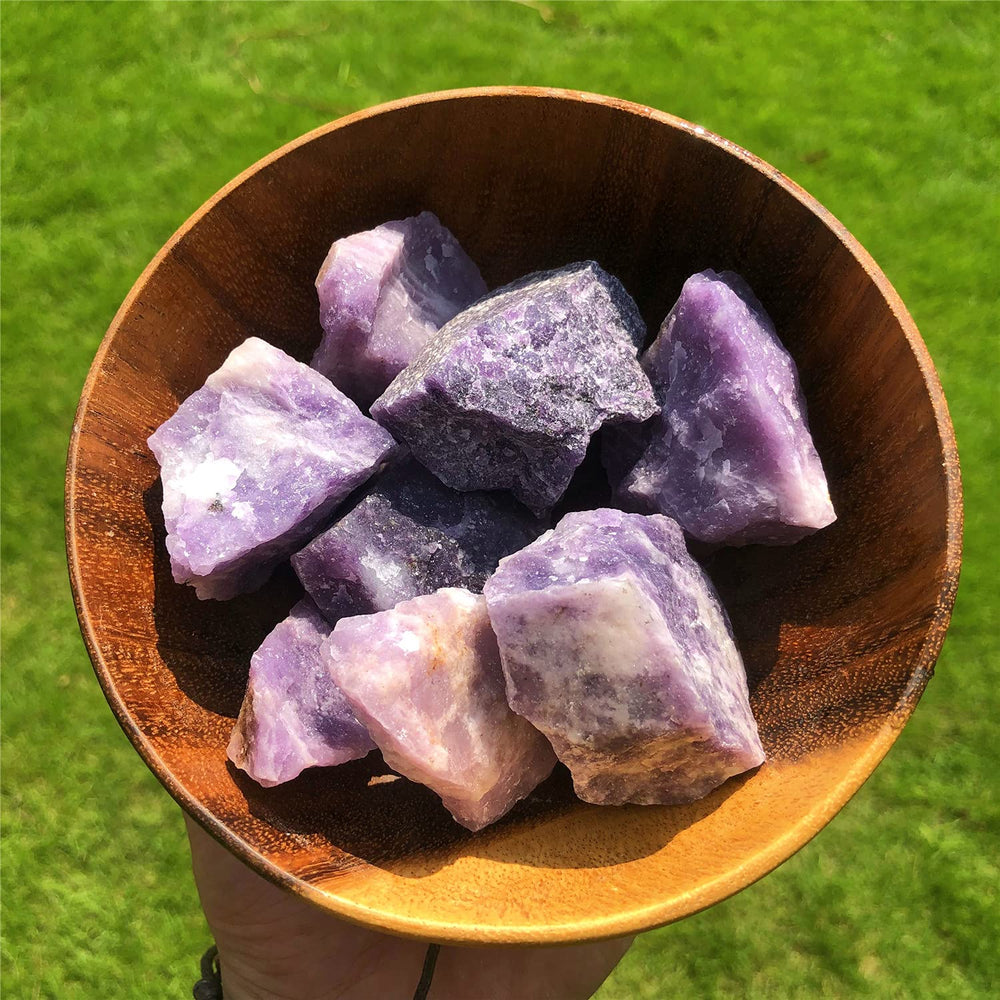 Natural formation of Zenkeeper Lepidolite adds decorative energy.
