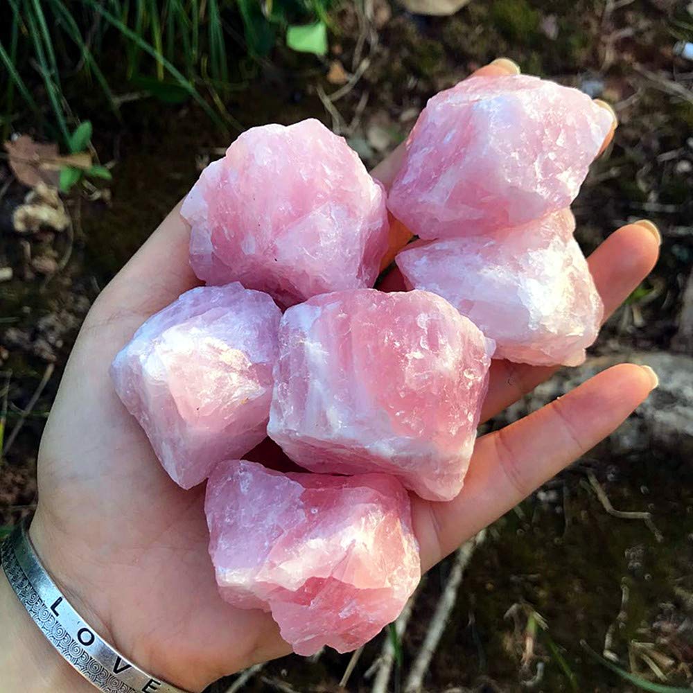 Zenkeeper rose quartz crystal grid-ready piece suitable for Reiki and mindful rituals
