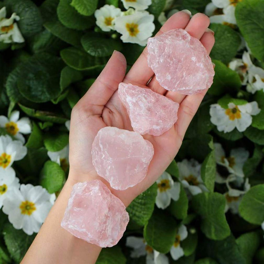 Zenkeeper rose quartz large natural patterns suitable for display and energy-inspired crafts