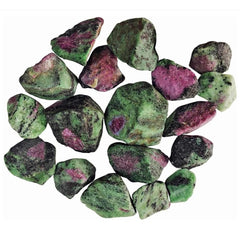 Zenkeeper Ruby Zoisite rough stones 1lb for jewelry making and grounding energies.