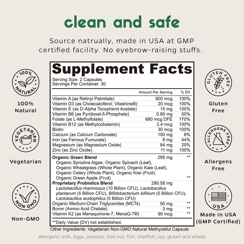 Zenkgo bottle back label shows nutrition details and vegan D3 MK-7.