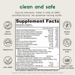 Zenkgo bottle back label shows nutrition details and vegan D3 MK-7.