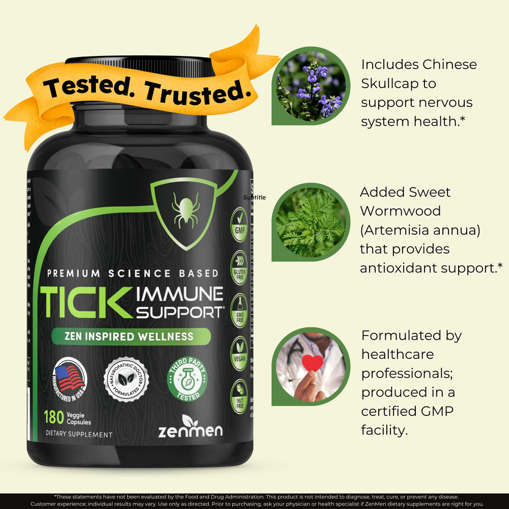 Zenmen Daily Tick Guard outdoor-trail scene suggesting protection during hikes
