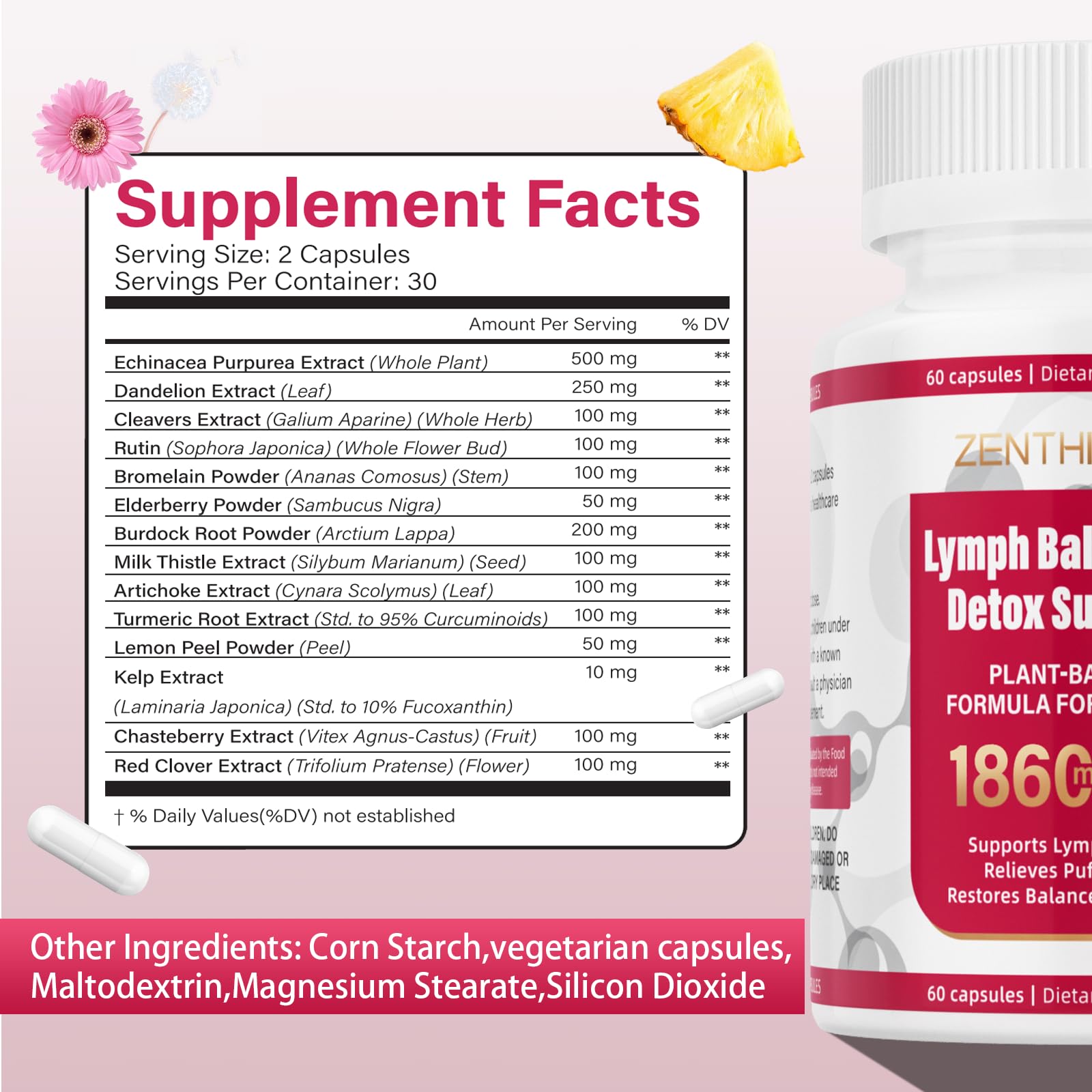 Zenthixion bottle front packaging highlighting natural herbal formula
