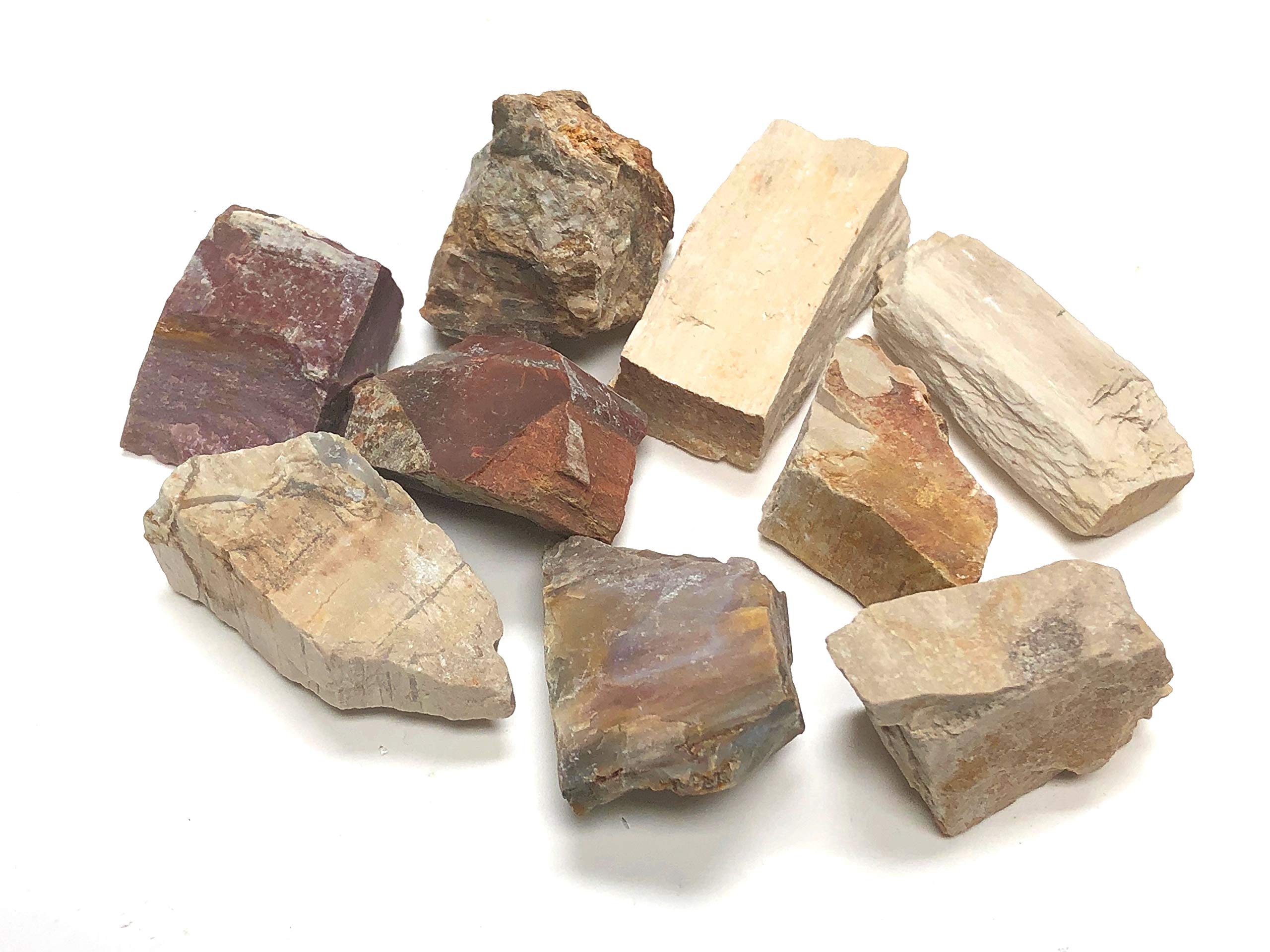 Zentron Crystal Collection 1-2 inch stones close-up ideal for lapidary projects