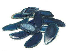 Zentron Crystal Collection blue agate slice close-up for decorative accents.