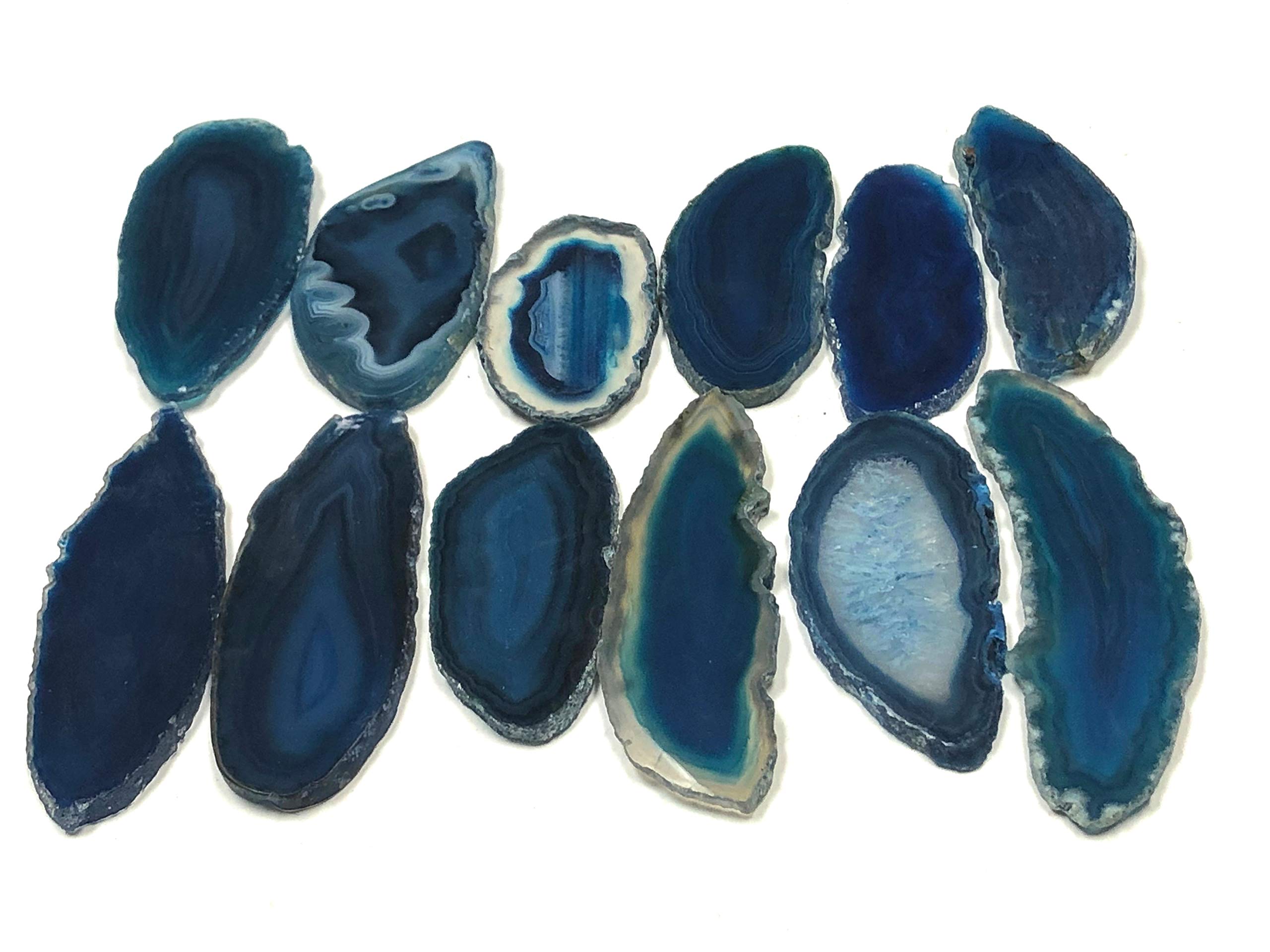 Zentron agate slice in blue tones ideal for jewelry projects.