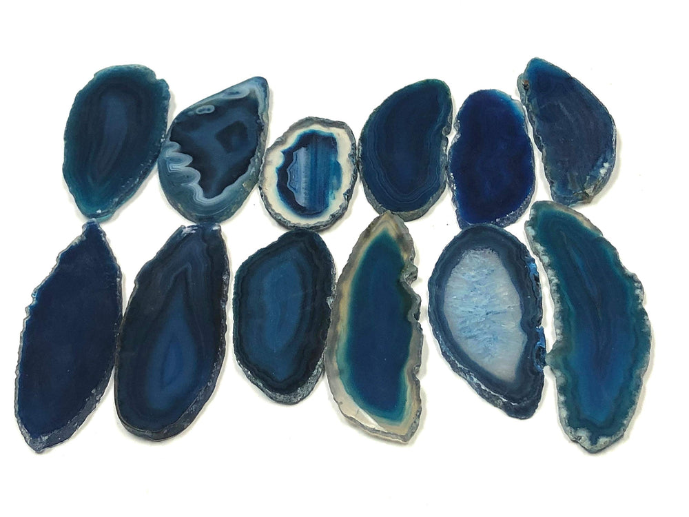 Zentron agate slice in blue tones ideal for jewelry projects.