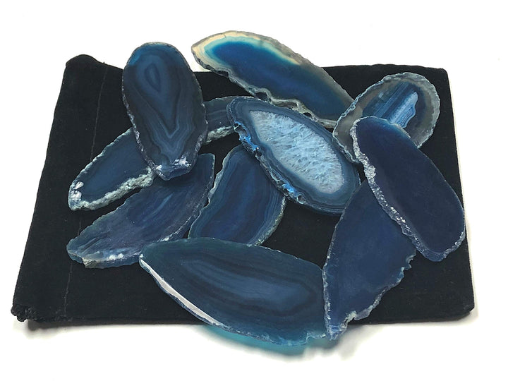 Zentron blue agate slice from the collection for gifting ideas.
