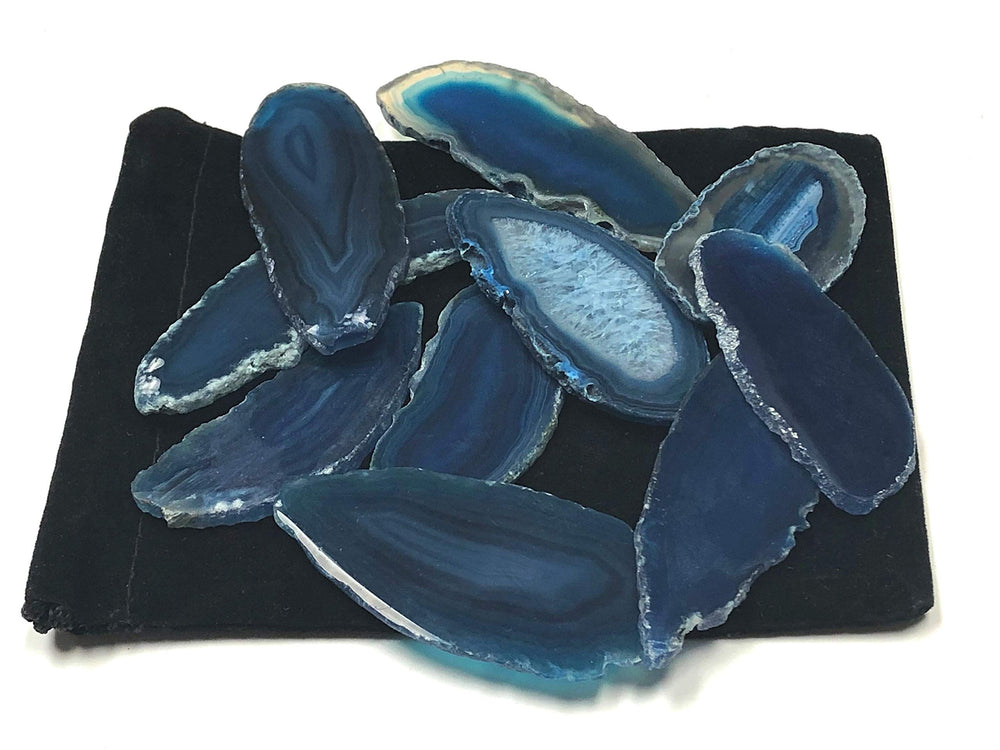 Zentron blue agate slice from the collection for gifting ideas.