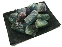 Zentron Crystal Collection fluorite crystal cluster slices suitable for cabbing and decor.