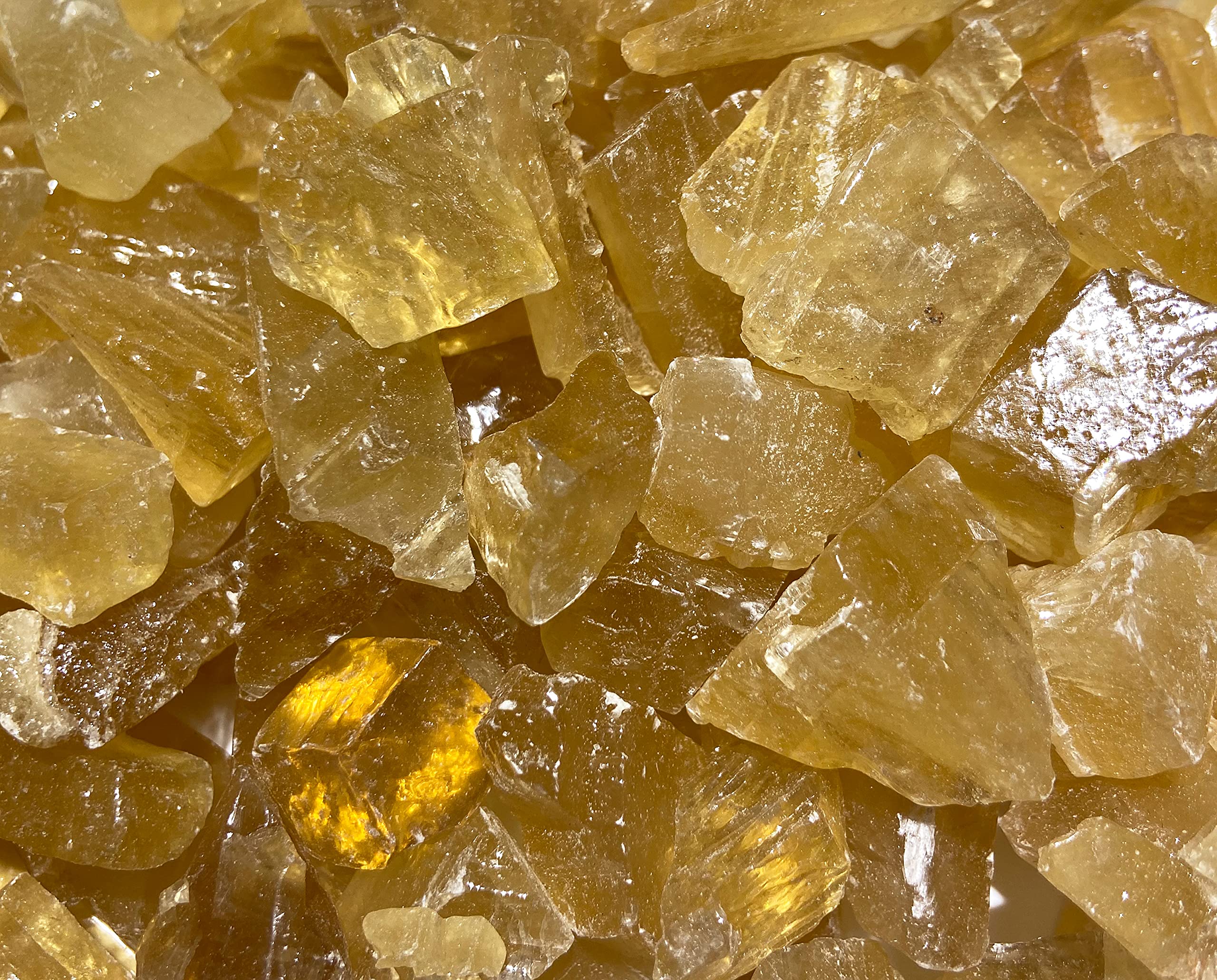 Zentron honey calcite jewelry project focal stone and decor piece.